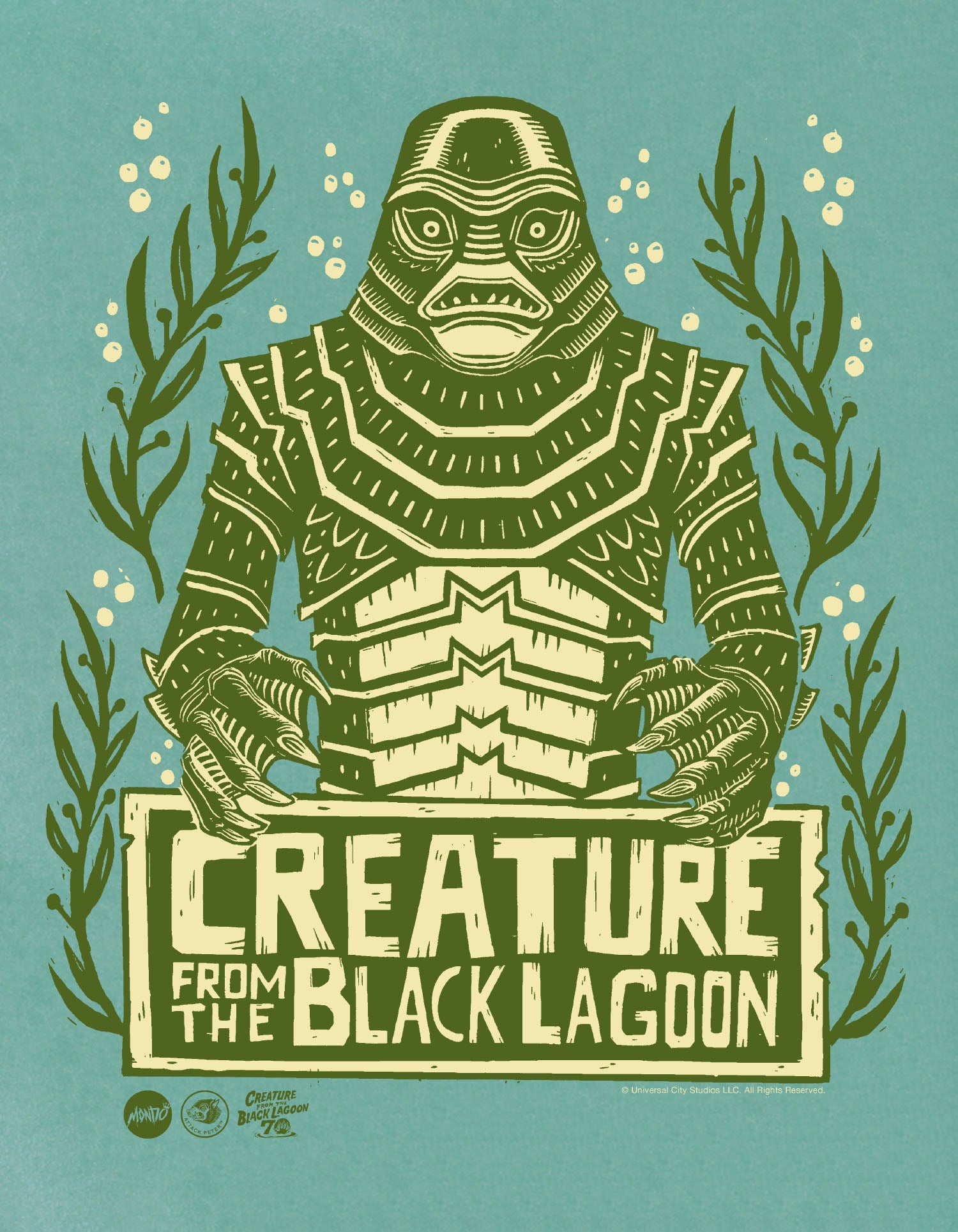 Creature from the Black Lagoon Classic Horror Movie Poster - Vintage Sci-Fi Wall Art Decor for Home Theater, Man Cave & Horror Fan Collections