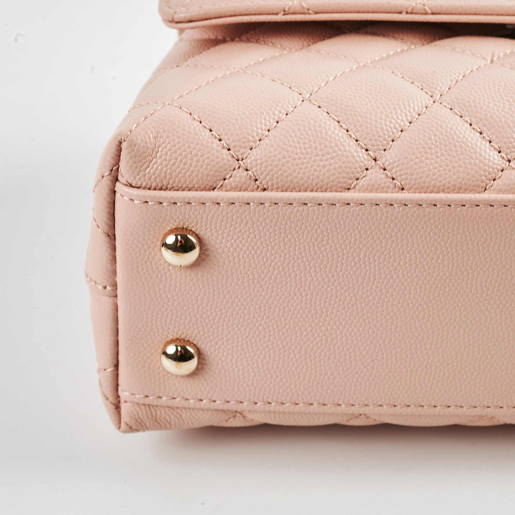 Authentic Chanel Small Coco Handle Bag in Pink Caviar Leather with Microchip - 2021 Collection | Luxury Crossbody Purse for Women, Perfect for Date Night & Special Occasions