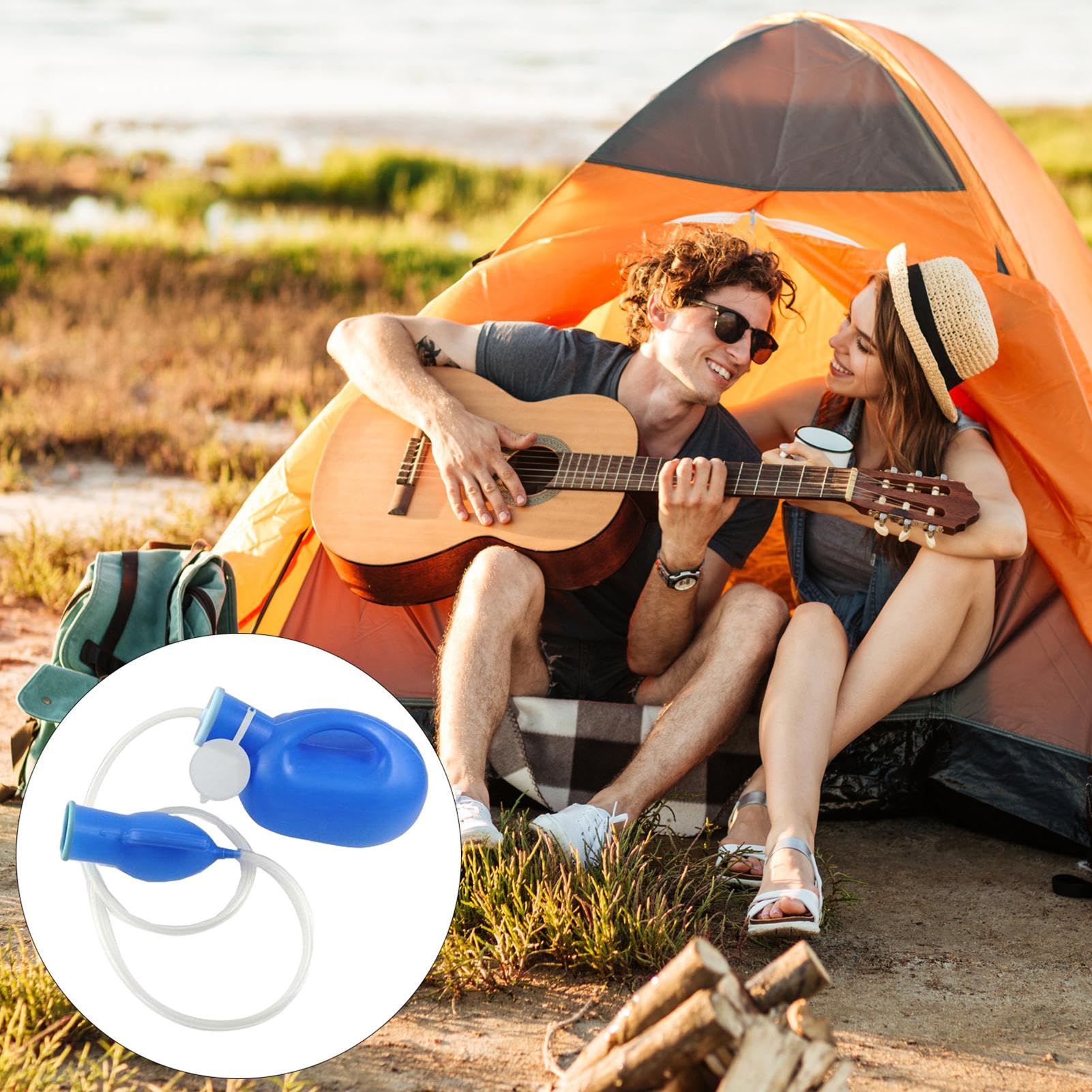 Leak-Proof Urinal Bottle for Men & Women - 2000ml Portable Travel Urine Collector with Handle | Reusable, Easy to Clean Medical & Camping Urinal | Perfect for Road Trips, Hospital Use & Outdoor Adventures