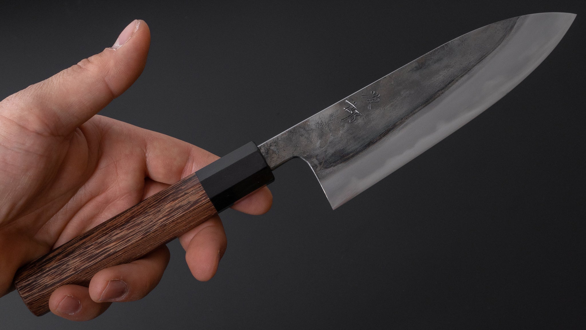 Premium Jiro Tsuchime Petty Knife 150mm - Japanese High Carbon Steel Blade with Taihei Tagayasan Handle (#315) - Perfect for Sushi, Vegetables & Precision Kitchen Tasks