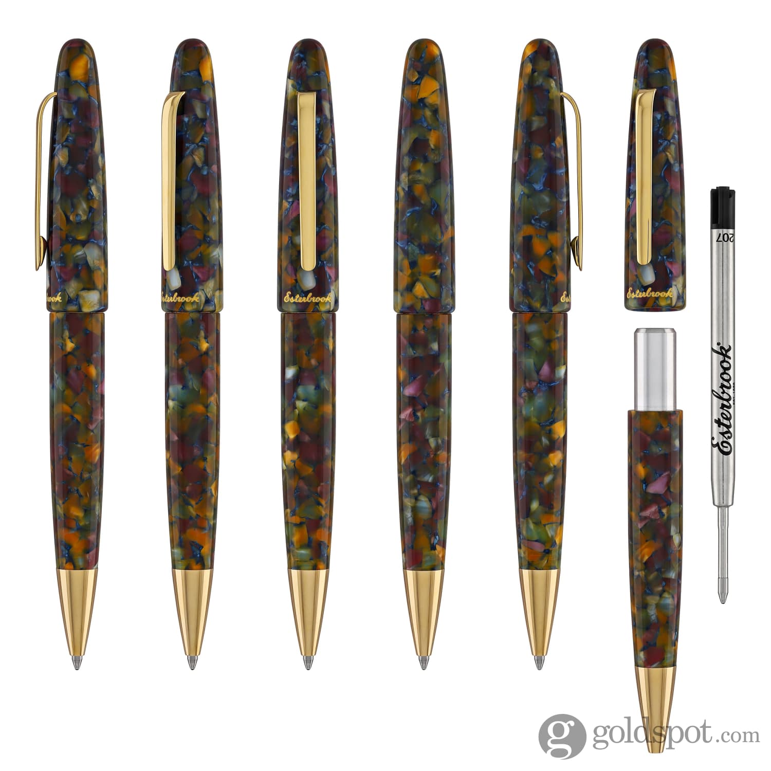 Esterbrook Estie Ballpoint Pen - Botanical Gardens Design with Gold Trim - Premium Writing Instrument for Office, Journaling & Gift Giving