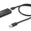 J5Create USB 3.0 4-Port Mini Hub - Compact Portable USB Splitter for Laptop, PC, MacBook - Perfect for Home Office, Travel & Gaming Accessories
