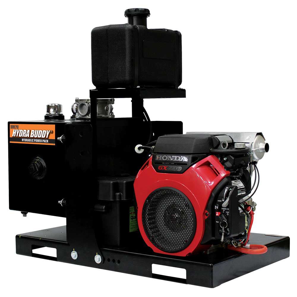 Brave Hydraulic Power Pack - 2,250 PSI High Pressure, 11 GPM Flow Rate, Electric Start with Honda GX630 Engine - Perfect for Construction, Agriculture & Industrial Hydraulic Equipment