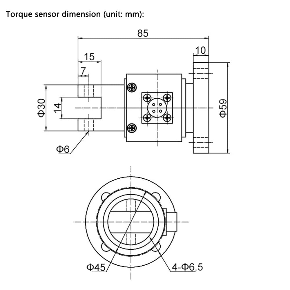 ATO Reaction Torque Sensor 5-200 Nm with 0-20 mV Output Signal | IP65 Rated (100 Nm Capacity) | Precision Torque Wrench Calibration Tool for Automotive, Industrial and Laboratory Applications