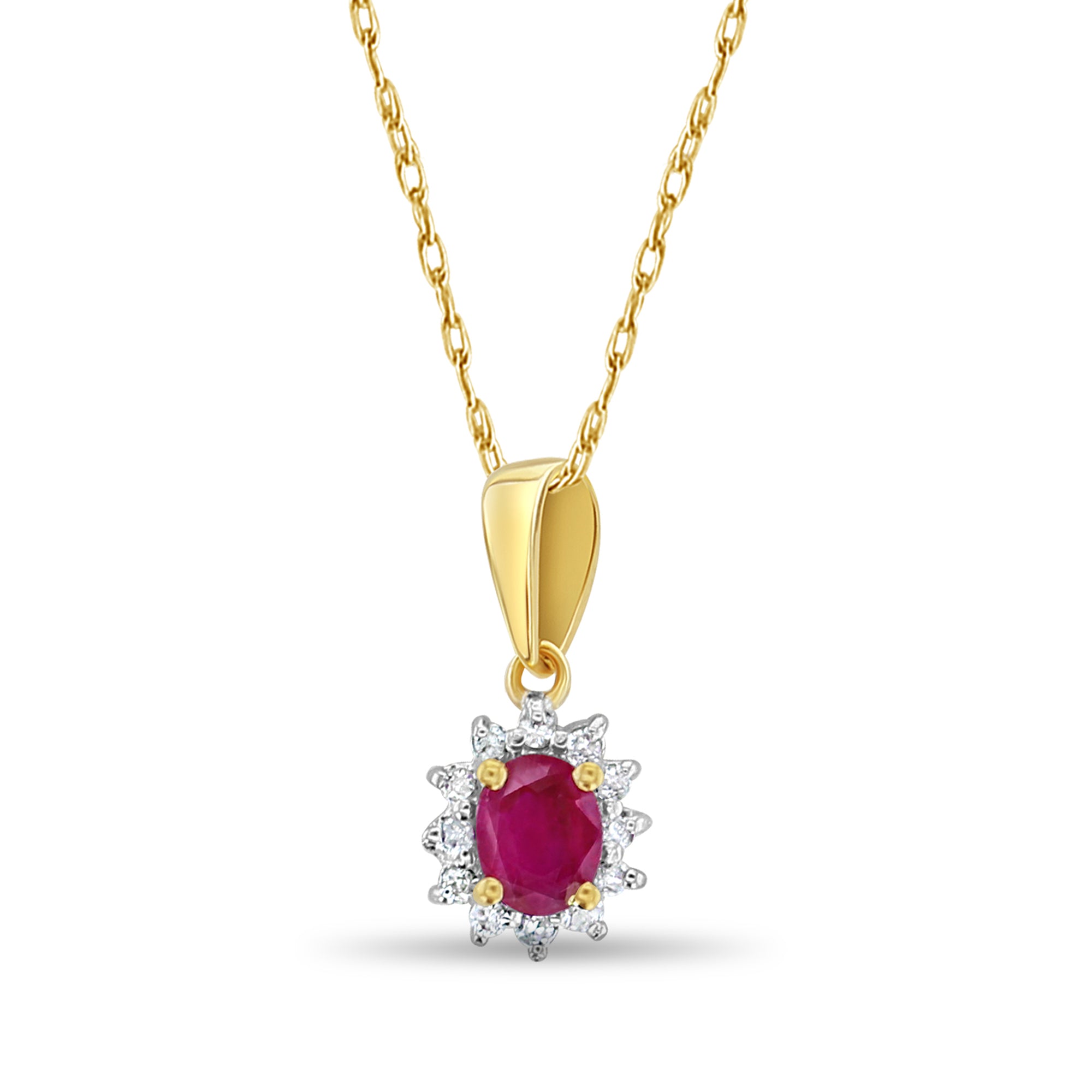 Classic Oval Diamond Halo Necklace - 14K Gold or Sterling Silver Pendant for Women | Elegant Wedding, Anniversary & Valentine's Day Gift | Perfect for Special Occasions & Everyday Luxury