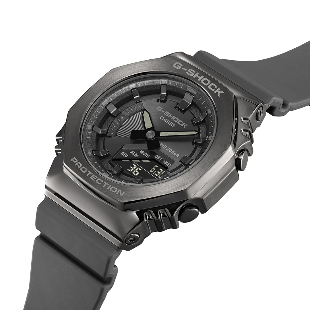 Casio GM-S2100B-8AER Men's Analog-Digital Quartz Watch with Durable Plastic Strap - Water Resistant Sports & Casual Watch for Men, Perfect for Outdoor Activities, Work & Everyday Wear