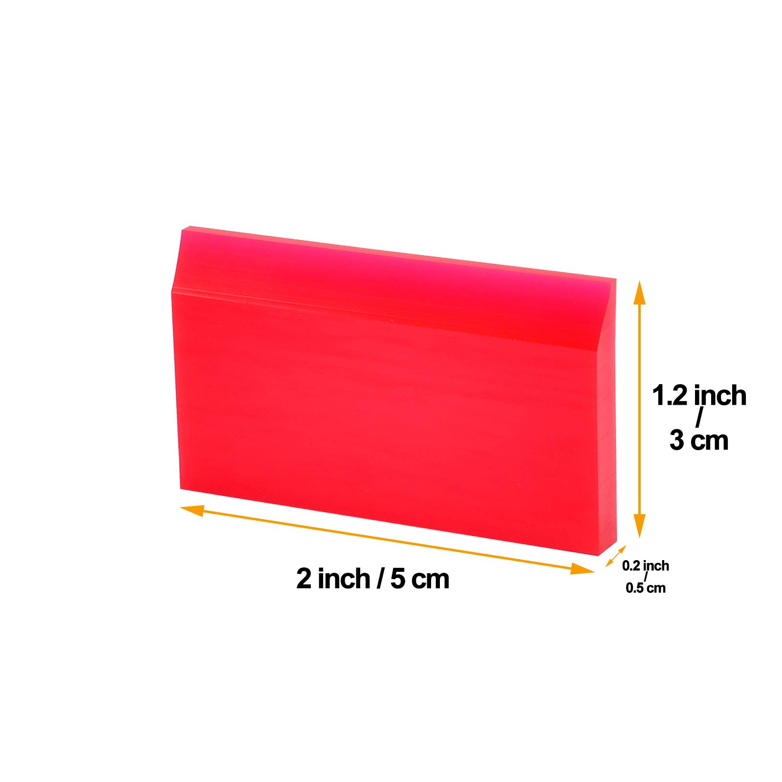 2-Inch Extra Small Rubber Squeegee - Flexible & Soft Non-Scratching Cleaning Tool for Resin 3D Printing, Car Windows, Mirrors & Tint Films - Perfect for DIY, Auto Detailing & Home Cleaning (Pack of 3)
