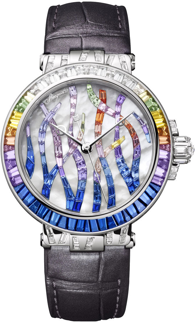 Breguet Marine Haute Joaillerie 18K White Gold 35.8mm Luxury Ladies Watch - Elegant Timepiece for Women, Perfect for Gala Events & Special Occasions