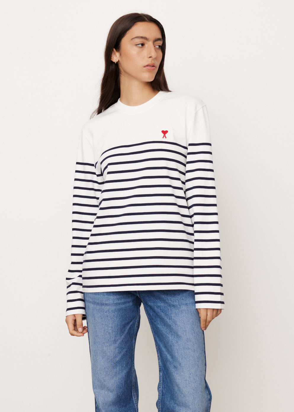 Ami De Coeur Striped Mariniere T-Shirt for Women - Classic Breton Style Cotton Top for Casual Wear, Date Night & Weekend Outfits