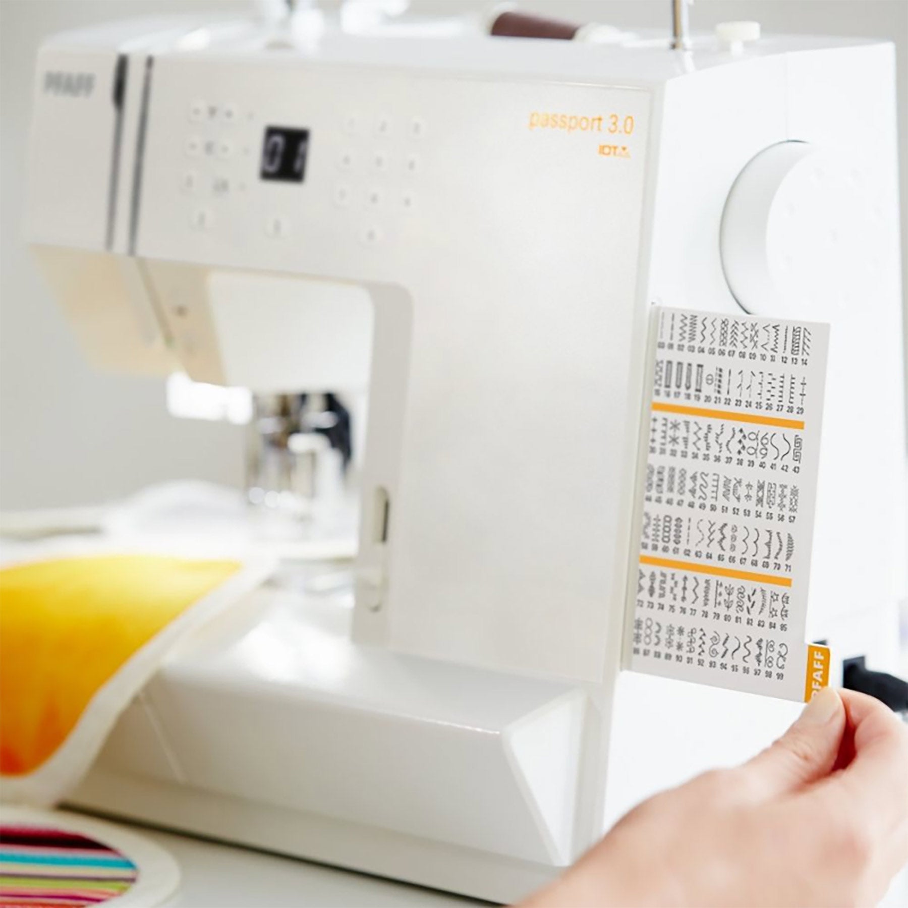 Pfaff Passport 3.0 Sewing Machine - Portable Computerized Sewing Machine with 120 Built-in Stitches for Quilting, Dressmaking & Home Decor Projects | Perfect for Beginners & Advanced Sewers