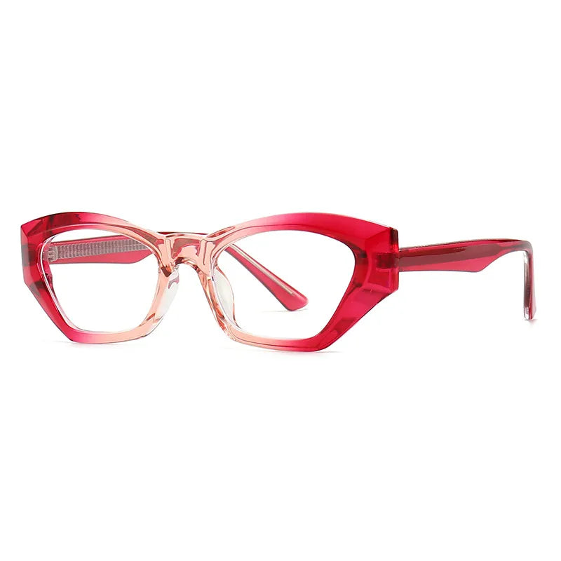CCspace Unisex Full Rim Cat Eye Titanium Eyeglasses Frame - Lightweight TR90 Material (Model 56842) - Perfect for Reading, Work & Fashion Accessories