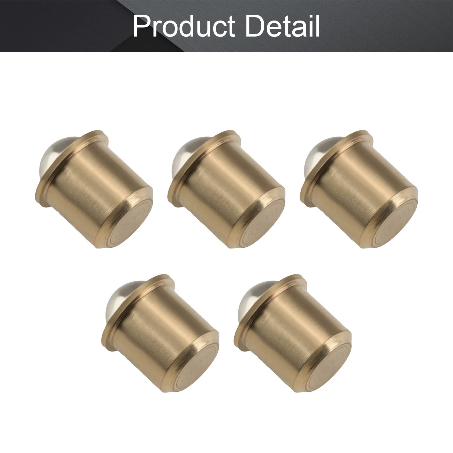 **MroMax 10Pcs Brass Ball Catch for Closet Doors - 0.37