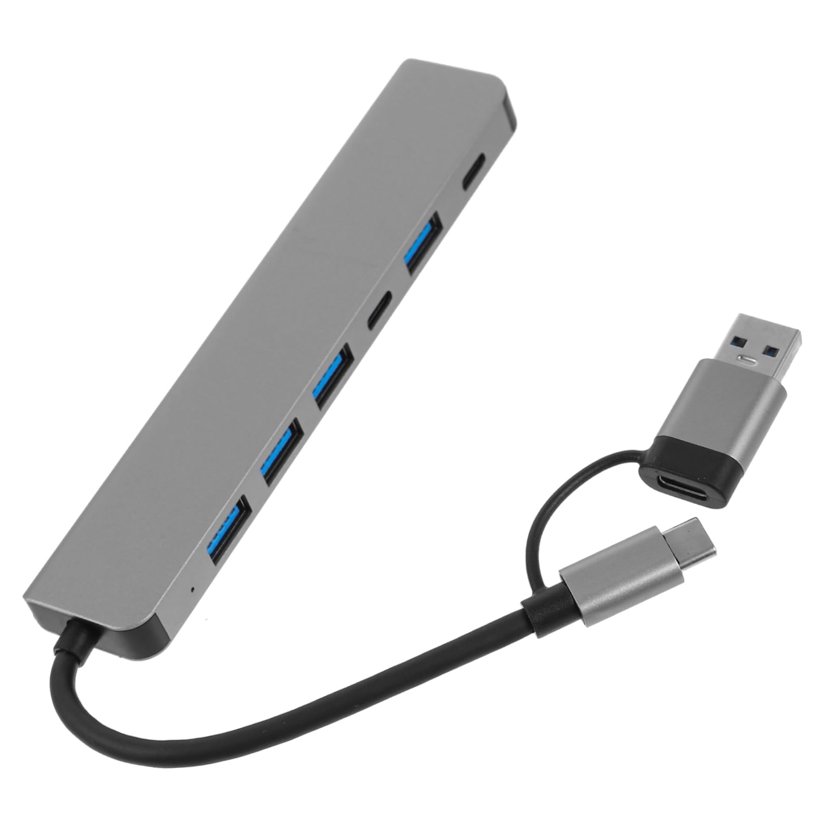 HEMOTON 7-in-1 USB Hub Extender with Multiple Ports - USB A Splitter & Extension Cable for Laptop, PC, Gaming Console - Perfect for Home Office, Gaming Setup & Multi-Device Charging