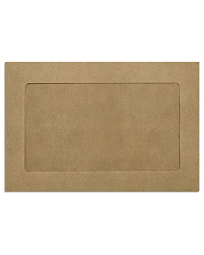 LUXPaper 6 x 9 Full Face Window Envelopes - Grocery Bag Brown, 70lb. Text Weight, Pack of 1,000 | Perfect for Mailing Invoices, Statements & Business Correspondence | Eco-Friendly Office & Mailing Supplies