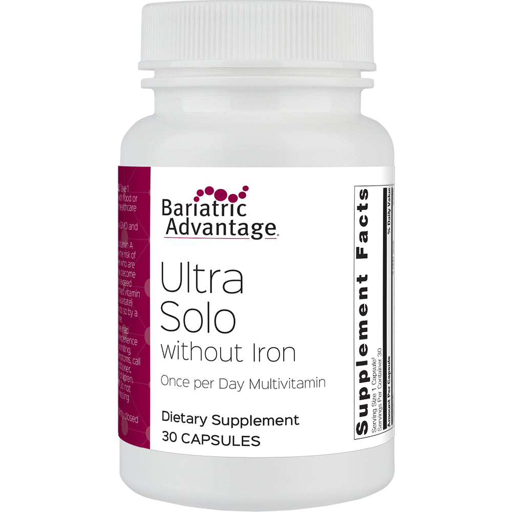 Bariatric Advantage Ultra SOLO Iron-Free Multivitamin for Weight Loss Surgery Patients - Supports Post-Surgery Recovery & Daily Nutrition