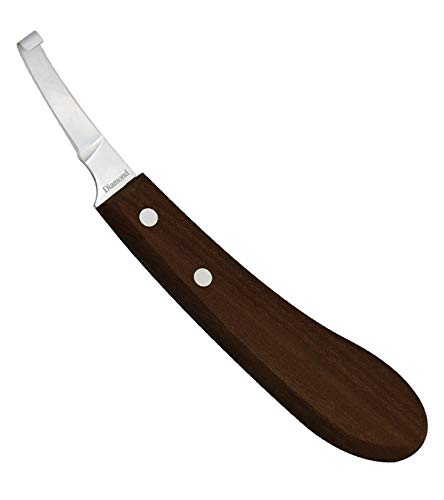 3841-L Left Hand Narrow Blade Hoof Knife for Horses - Professional Farrier Tool for Hoof Trimming & Care | Durable Stainless Steel Design for Precise Grooming & Maintenance