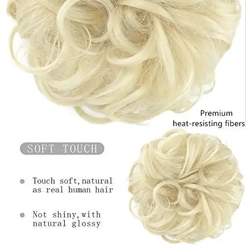 Donut Chignon Hair Bun Hairpiece - Seamless Hair Donut for Perfect Buns & Updos - Great for Weddings, Prom, and Everyday Hairstyles