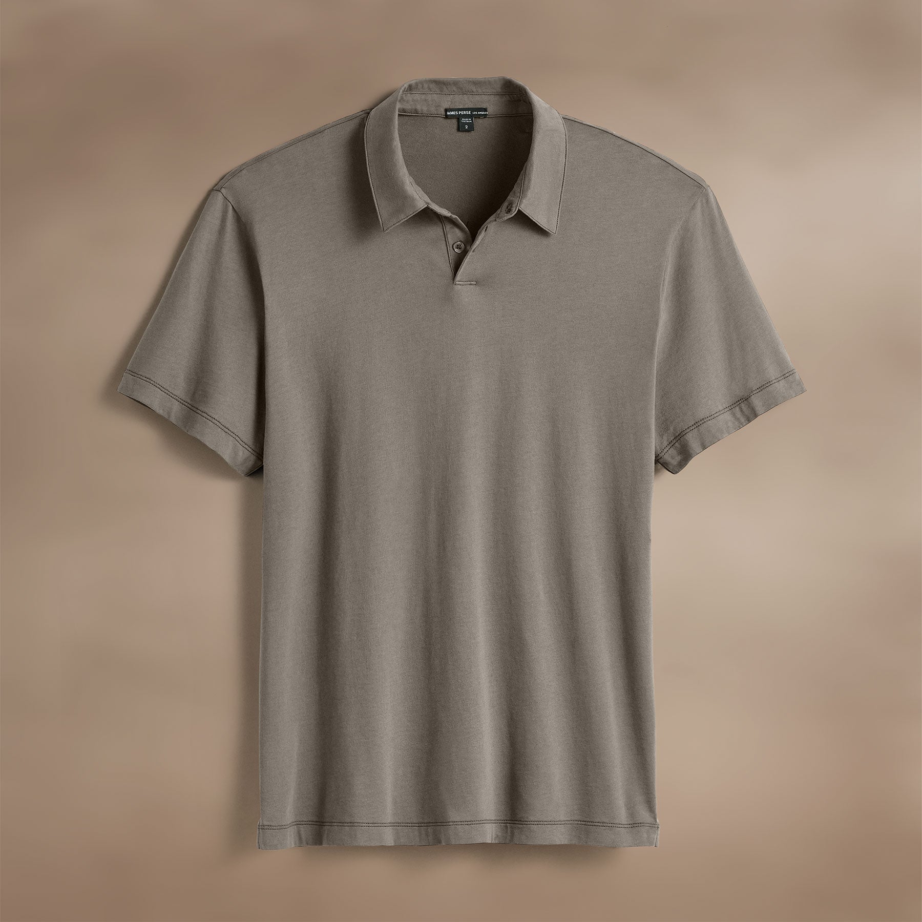 Brushed Lotus Polo Shirt for Men - Soft Cotton Granite Gray Casual Wear - Perfect for Office, Golf & Outdoor Activities