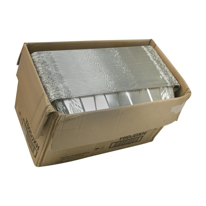 Pactiv Y6050XH Full Size Aluminum Steam Pans with Ribbed Design - 20.75