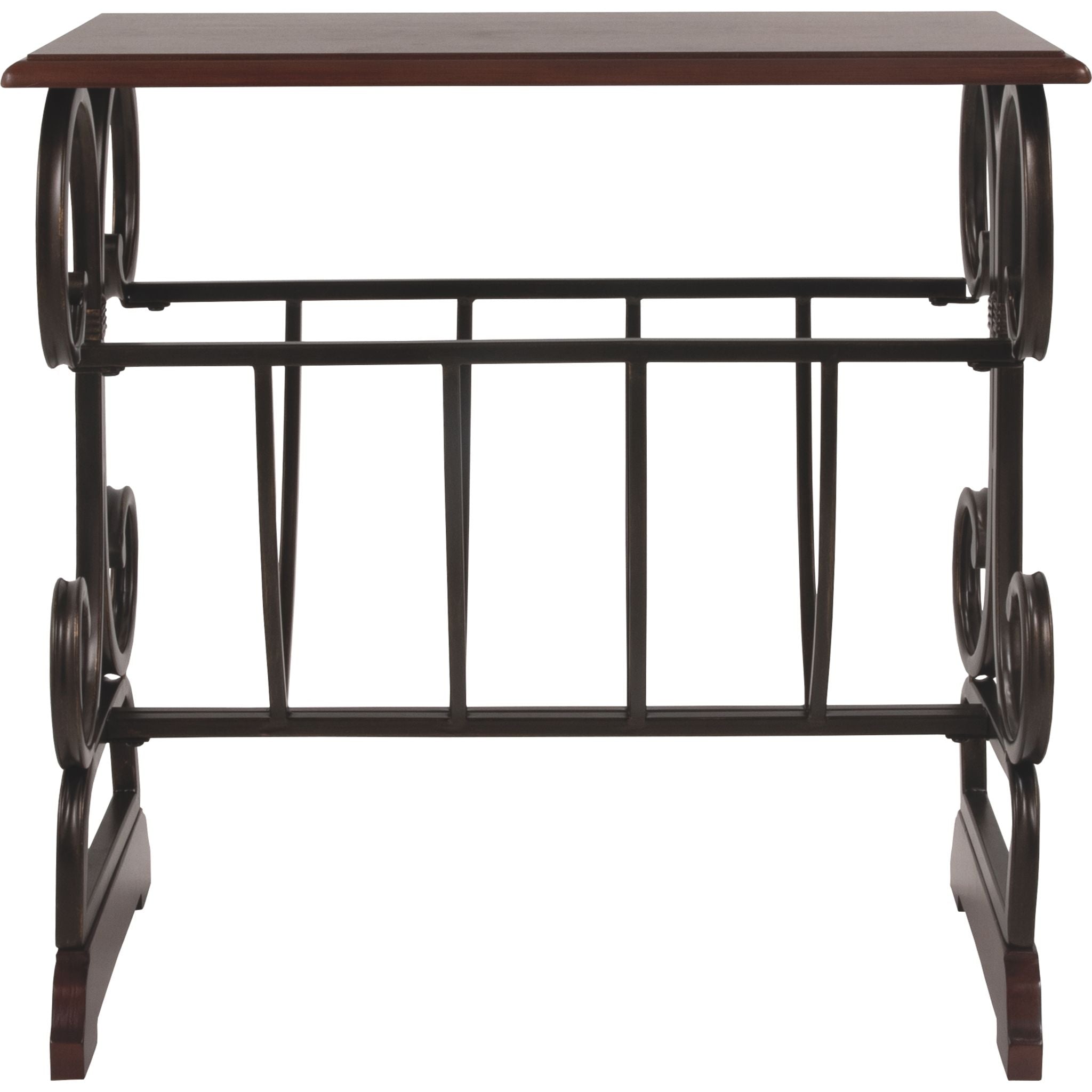 Braunsen Chairside Table - Brown Wooden End Table for Living Room, Bedroom, or Office - Perfect for Coffee, Books, and Decor