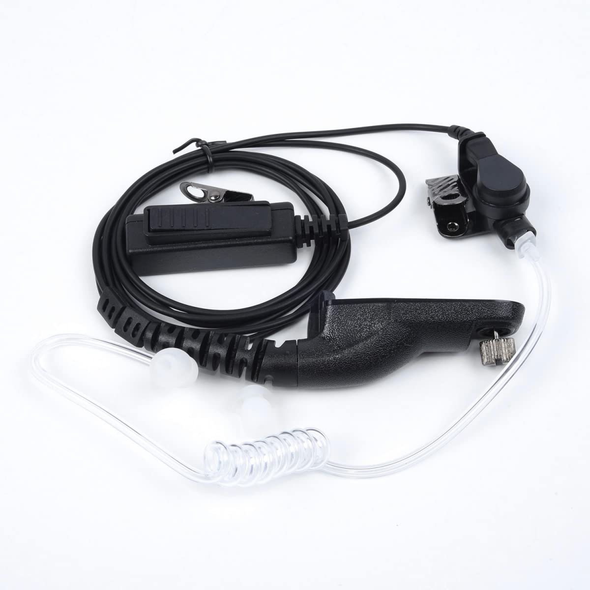 DAZZLEEX PTT Headset with Earpiece Mic - Compatible with Motorola APX8000/7000/6000 & XPR6550/6500/6300 Radios - Ideal for Police, Security & Emergency Communication
