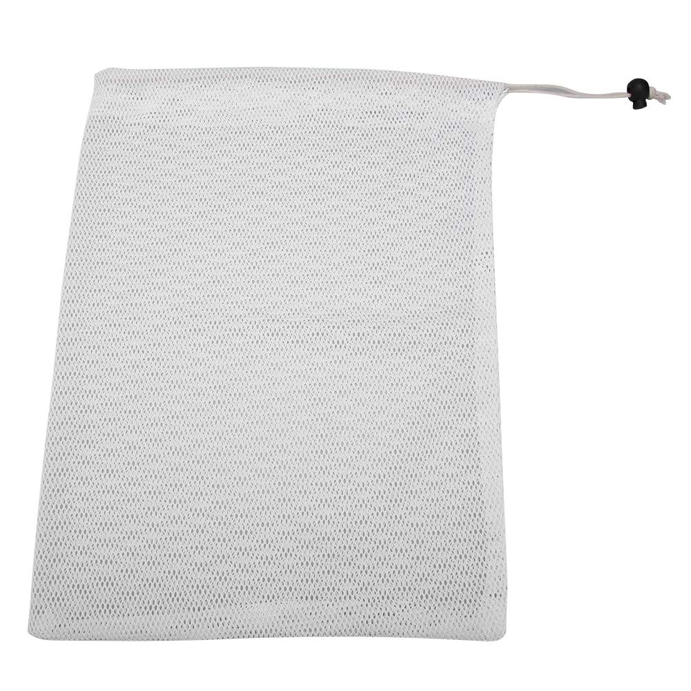 Eco-Friendly Cotton Mesh Produce Bags for Fruits & Vegetables - Reusable Storage Bags for Kitchen Organization, Grocery Shopping & Farmers Market (Medium Size)