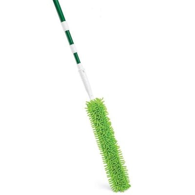Libman Flexible Microfiber Duster with 7-Foot Extension Pole - Lightweight Dusting Tool for Ceiling Fans, Blinds & Hard-to-Reach Areas - Home Cleaning Supplies