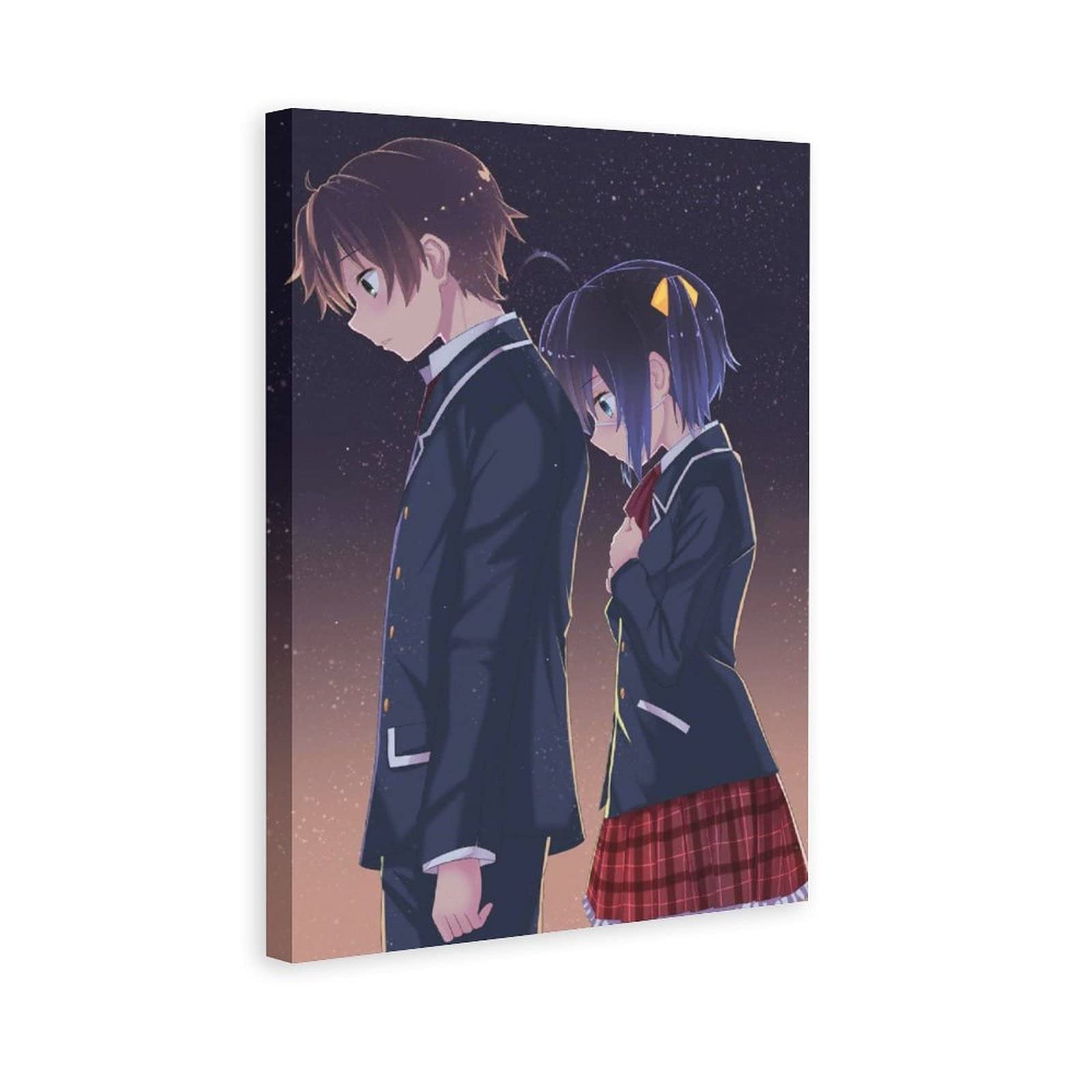 Anime Love, Chunibyo & Other Delusions Wall Art Poster - 24x36 Inches (60x90cm) Canvas Print for Living Room & Bedroom Decor - Perfect Gift for Anime Fans, Kids & Friends - Ideal for Home, Office & Dormitory Decoration