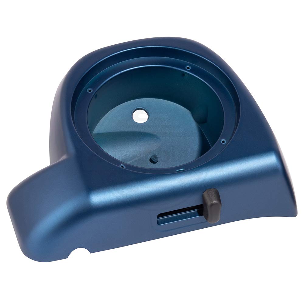 Moto Onfire Legend Blue Denim 6.5 Inch Speaker Box Pods for Harley Touring Motorcycles - Compatible with Lower Vented Fairings (2014-2020 Models) - Perfect for Road Trips & Custom Bike Upgrades