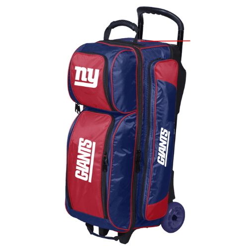 NFL New York Giants Triple Roller Bowling Bag - Durable Sports Equipment for Football Fans | Perfect for Bowling Leagues, Travel & Game Day Accessories