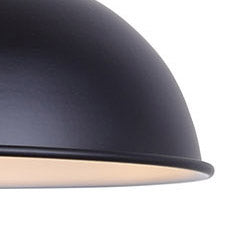 Canarm SUSSEX LED Pendant Light - Modern Hanging Fixture for Kitchen Island, Dining Room & Bedroom Lighting - Energy Efficient Dimmable Ceiling Light (Black/White Finish)