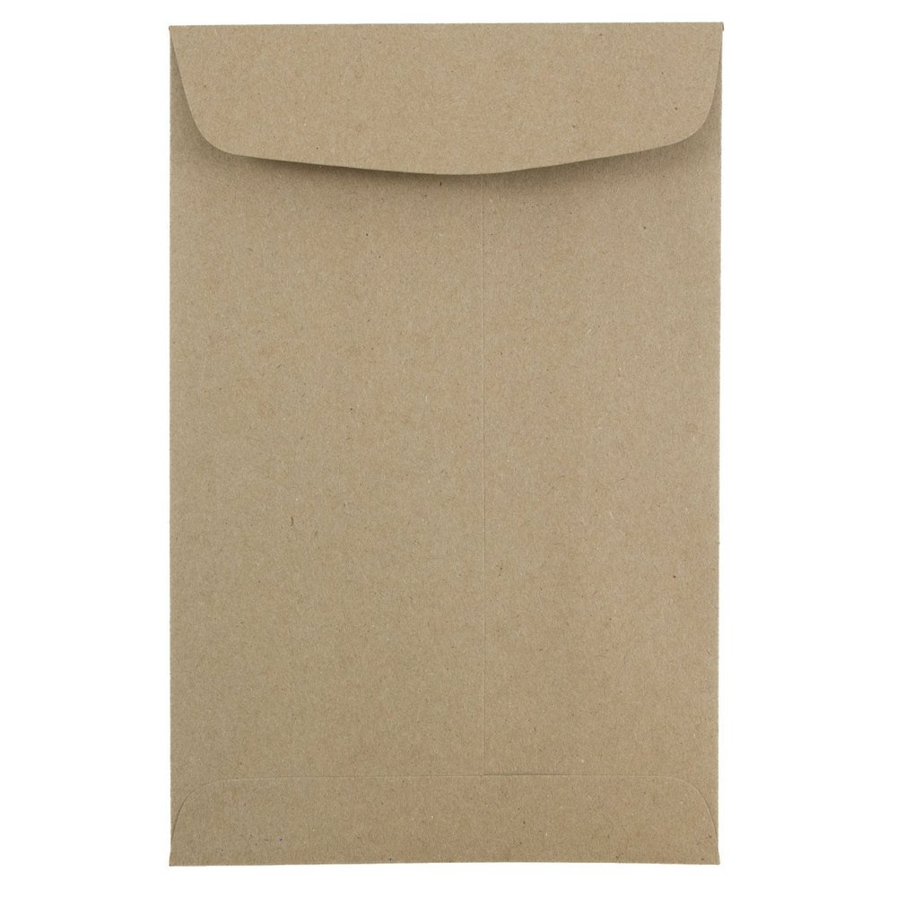 JAM PAPER 6 x 9 Open End Catalog Premium Envelopes - 250 Pack Brown Kraft Paper Bags for Mailing, Business Documents & Invitations - Bulk Packaging Supplies for Office & Mailing Services