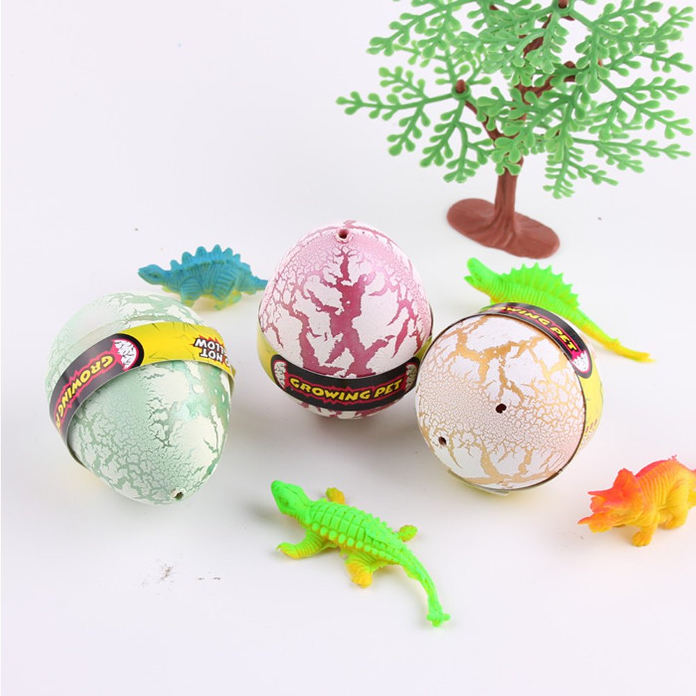 YKL World Magic Growing Dinosaur Eggs in Water - STEM Educational Dinosaur Egg Toys for Kids, Fun Science Experiment Kit, Birthday Party Favors & Classroom Rewards (Perfect for Science Projects, Party Giveaways & Learning Activities)