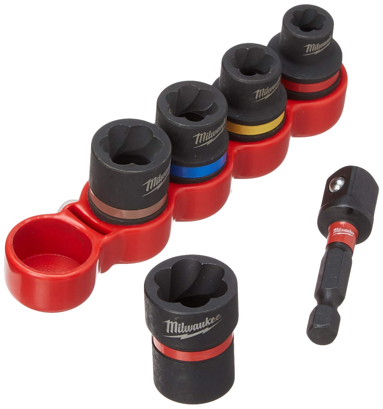 Milwaukee Shockwave Impact Extractor Bit Set (48-32-8000) - 14-Piece Impact Ready Screwdriver Bits for Tough Jobs - Perfect for Automotive, Construction & DIY Projects