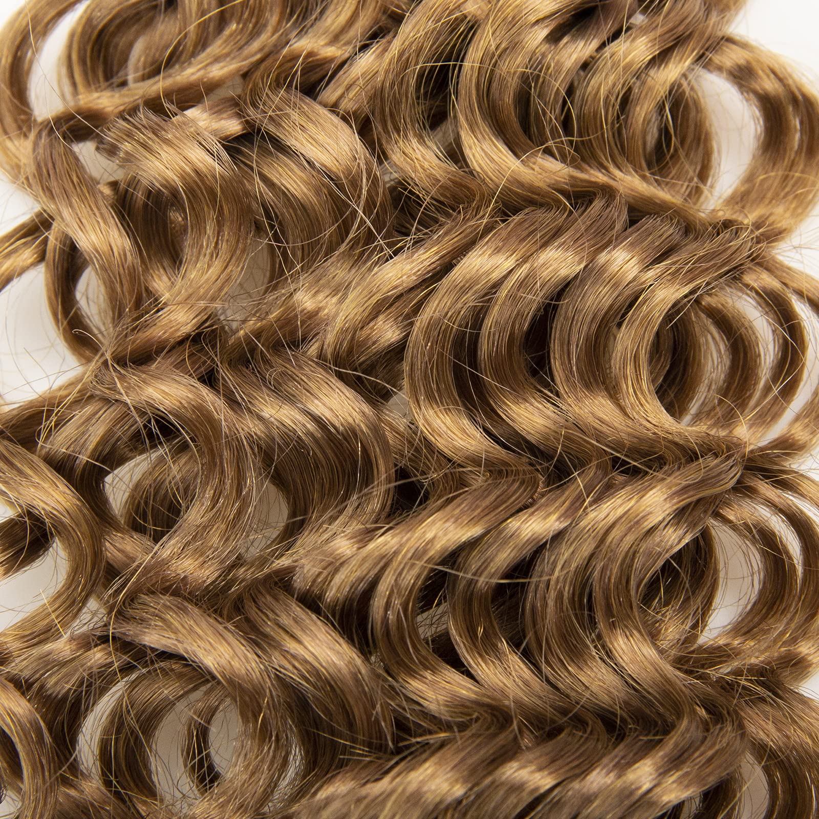 GoGo Curl Crochet Hair Extensions for Women - 12 Inch Water Wave Human Hair (Pack of 6) #27 - Deep Wave Beach Curls for Natural Look | Perfect for Braiding, Styling & Everyday Wear