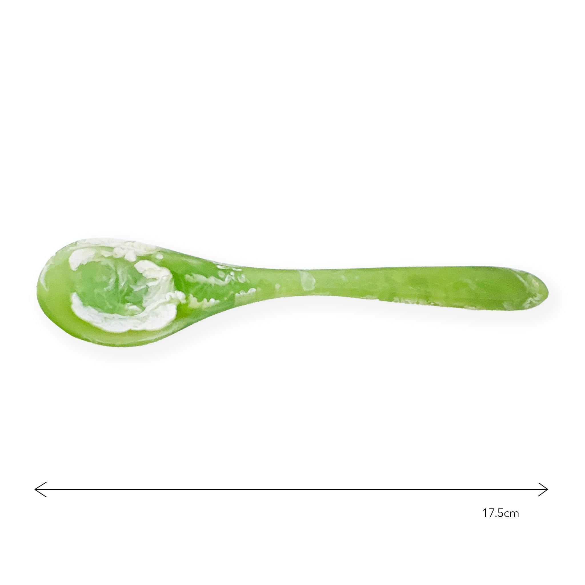 Mini Spoon Resin Swirl Ivy - Handmade Resin Art Spoon for Tea, Coffee, Dessert & Kitchen Decor - Perfect for Stirring, Serving & Unique Gift Ideas