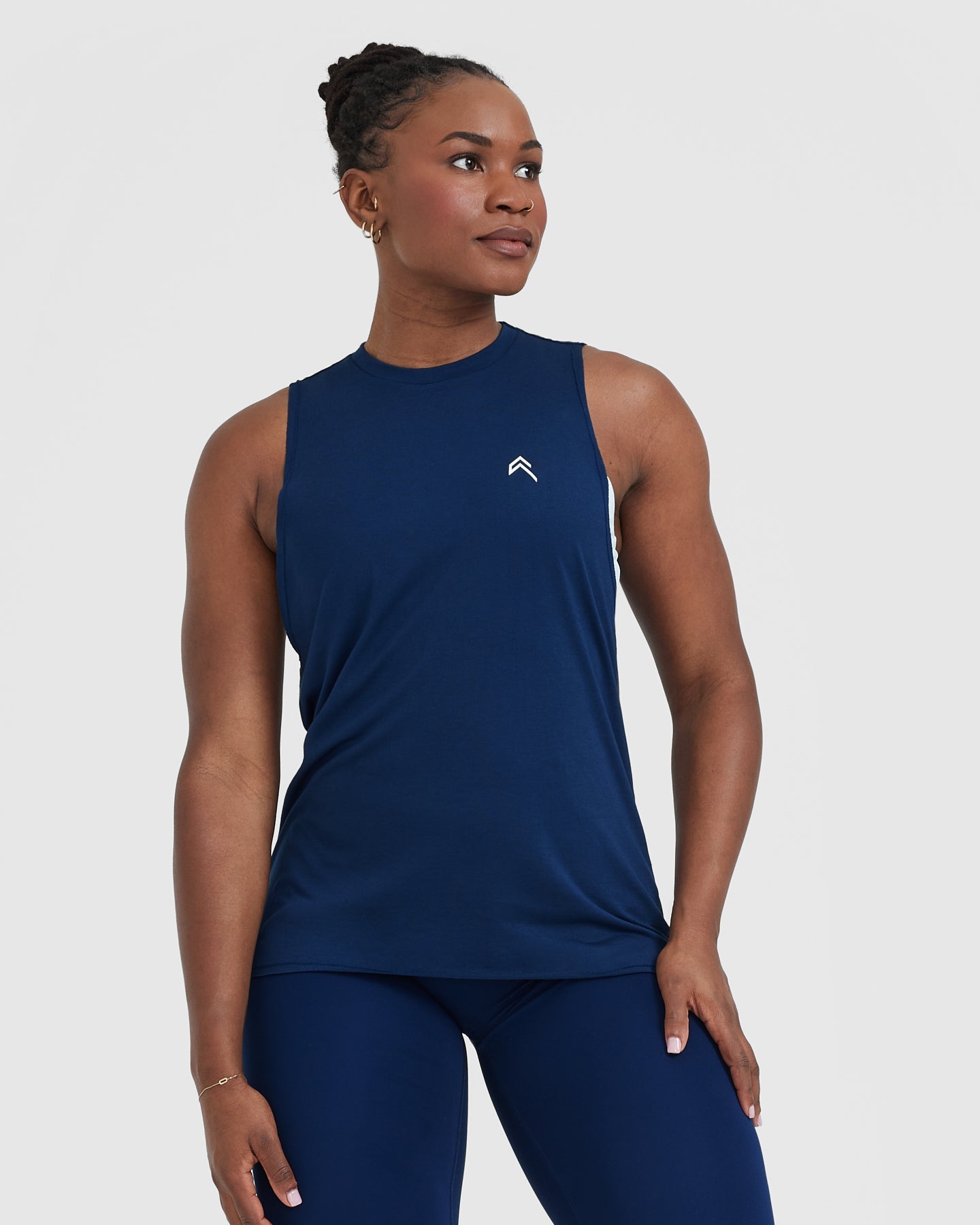 Go To Muscle Vest for Men - Midnight Blue Workout Tank Top | Gym, Running & Fitness Training