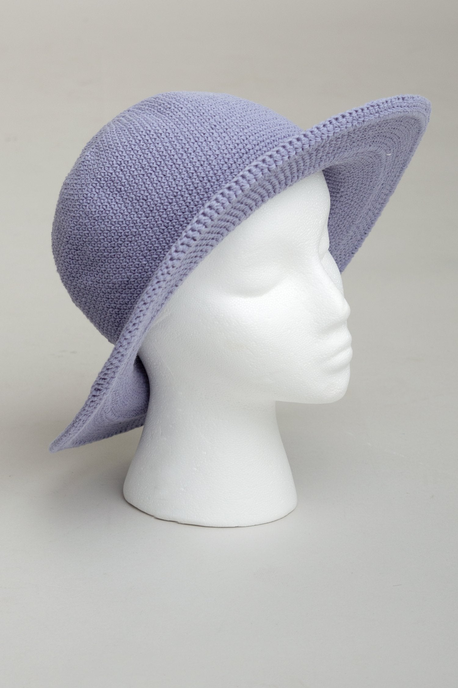 Lavender Cotton Hat for Women - Soft & Breathable Summer Sun Hat - Perfect for Beach, Garden, and Outdoor Activities