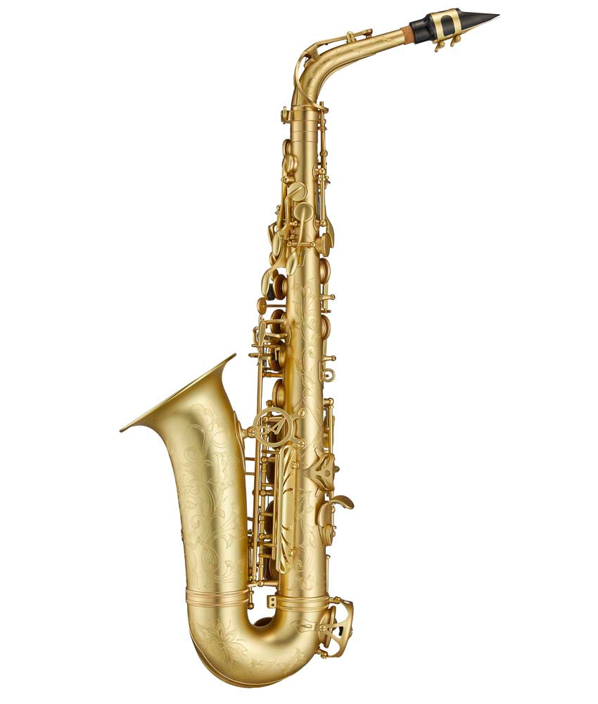 Antigua Winds Model 25 PowerBell Alto Saxophone - Professional Unlacquered Brass Instrument for Jazz, Concert & Studio Performance
