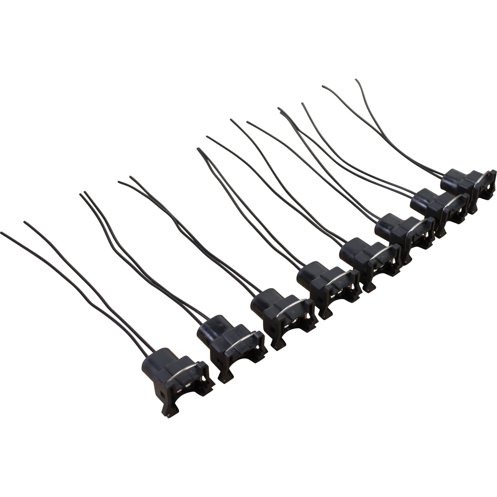 AIP Electronics 8-Piece Fuel Injector Connector Pigtails Kit - Compatible with Audi, Buick, Chevy (1987-2006 Models) - OEM Replacement Part WH1005x8 - Perfect for Engine Repair & Maintenance