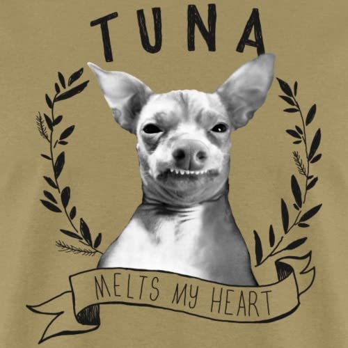 Spreadshirt Tuna Melts My Heart Graphic Men's T-Shirt - Funny Fish Lover Tee for Casual Wear & Gifts