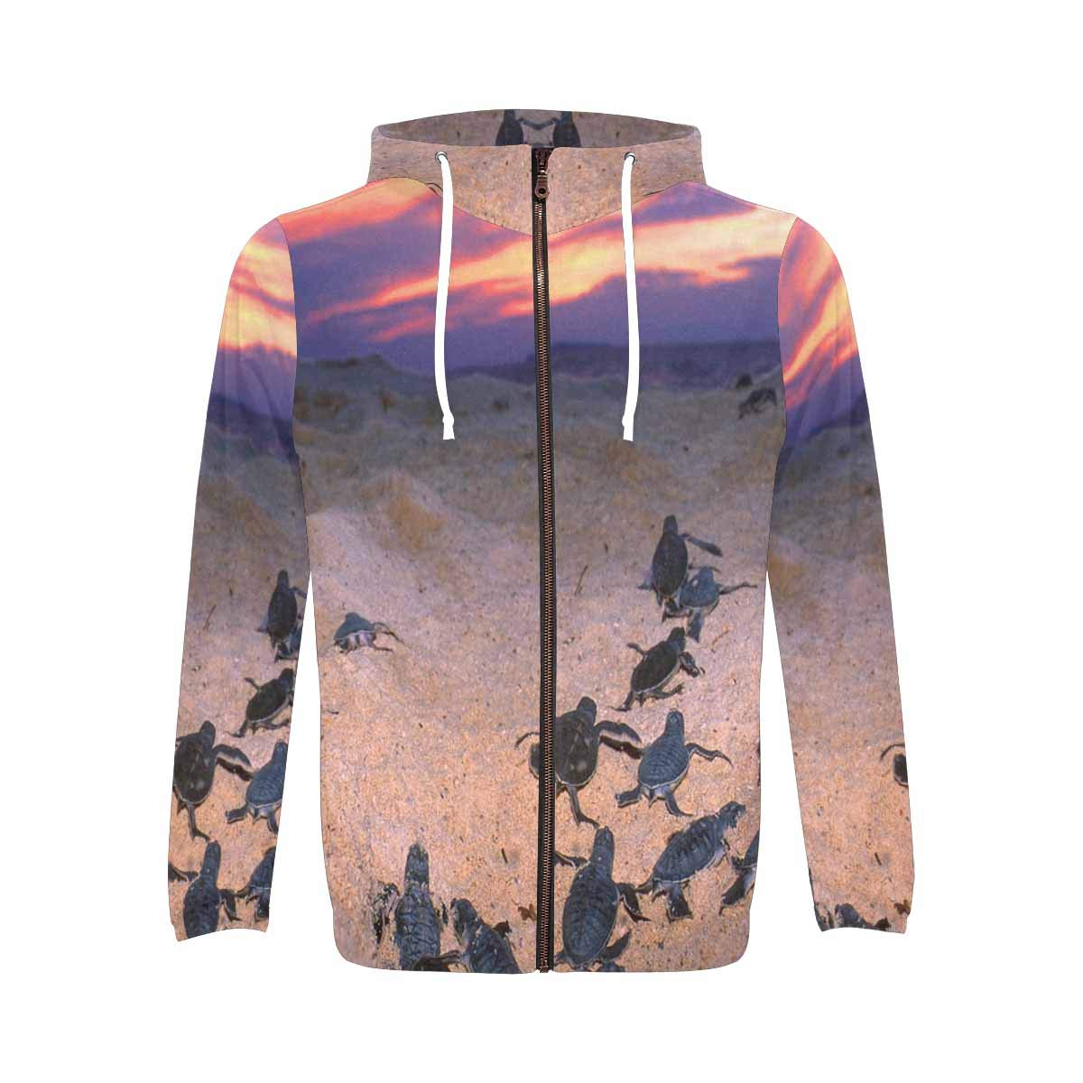 **InterestPrint Men's Athletic Full Zip Hoodie Sweatshirt - Comfortable & Stylish Pullover for Gym, Running & Casual Wear (XS-3XL)**