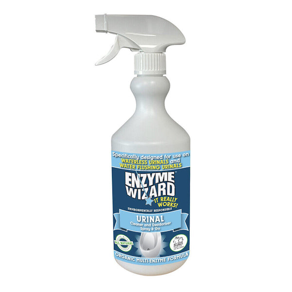 Enzyme Wizard Urinal Cleaner & Deodorizer - Powerful Spray & Go Formula for Stain Removal & Odor Elimination | Perfect for Home, Office & Public Restrooms