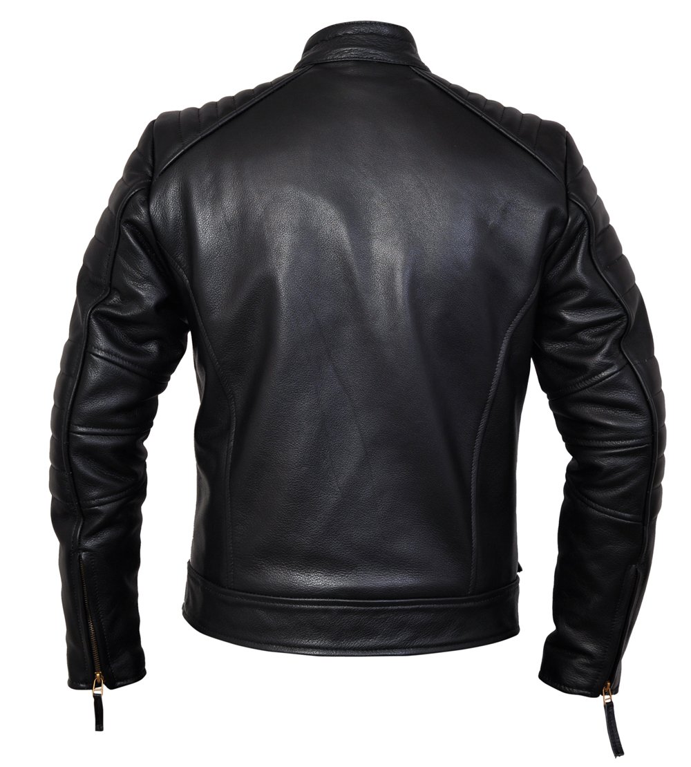 Charlie LONDON Men's Weybridge Genuine Leather Jacket - Premium Biker Style Motorcycle Jacket for Men - Perfect for Casual Wear, Riding & Outdoor Adventures