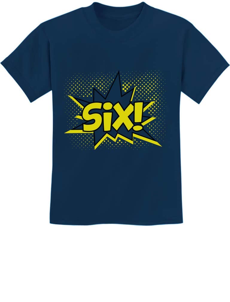 6th Birthday Shirt for Boys & Girls | Superhero Themed 6 Years Old Gift | Kids Party T-Shirt | Perfect for Birthday Celebrations & Superhero Costume Parties
