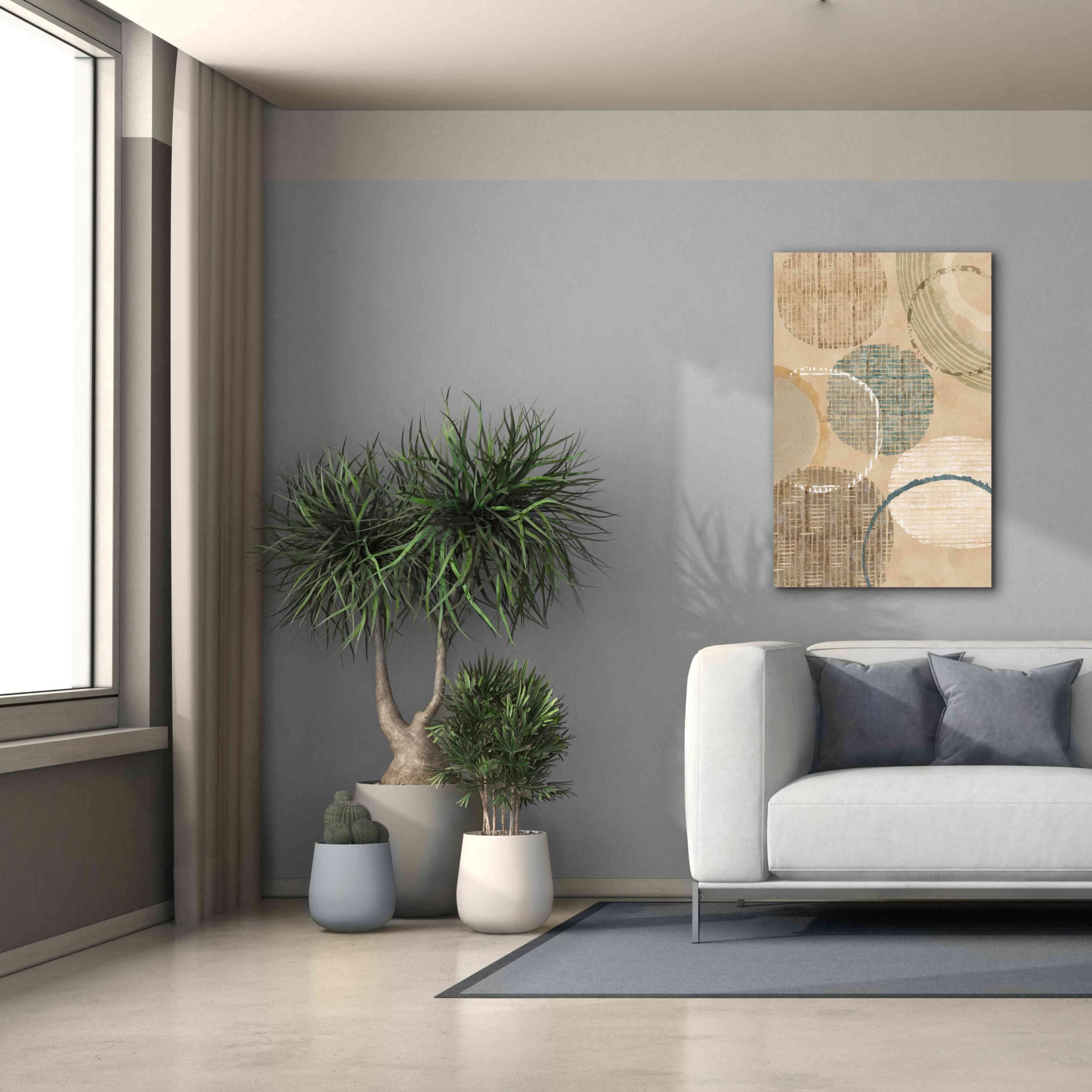 Flora Kouta Woven Baskets I Giclee Canvas Wall Art - 26x40 Inches Modern Home Decor for Living Room, Bedroom & Office