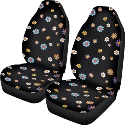 Blue Colorful Hippie Daisy Printedd