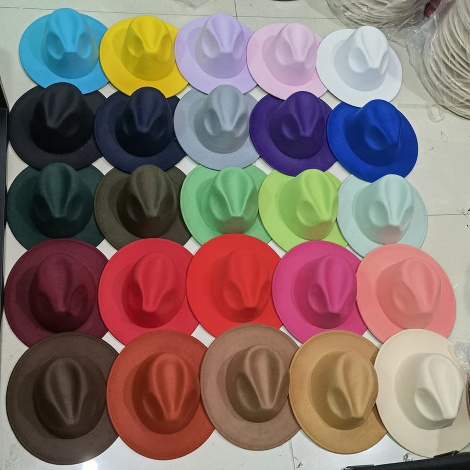 Stylish Fedora Hat for Women - Winter Wool Felt Fashion Hat with Wide Brim - Elegant Ladies Dress Hat for Outdoor Events, Parties & Cold Weather Protection