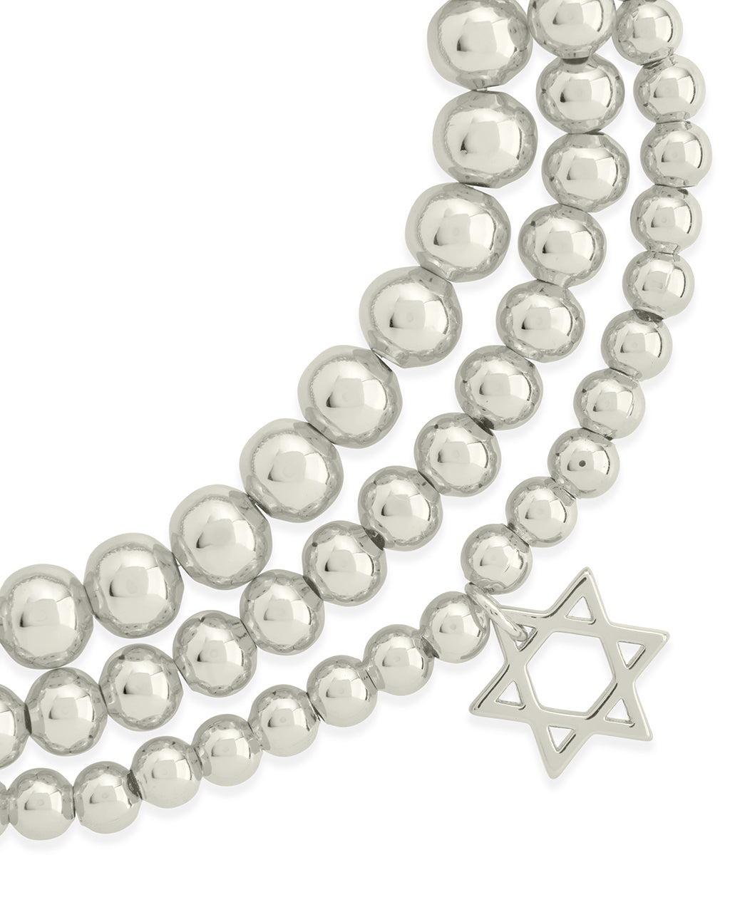 Star of David Beaded Bracelet Set - Elegant Jewish Jewelry for Women & Men - Perfect for Hanukkah, Bar Mitzvah & Everyday Wear