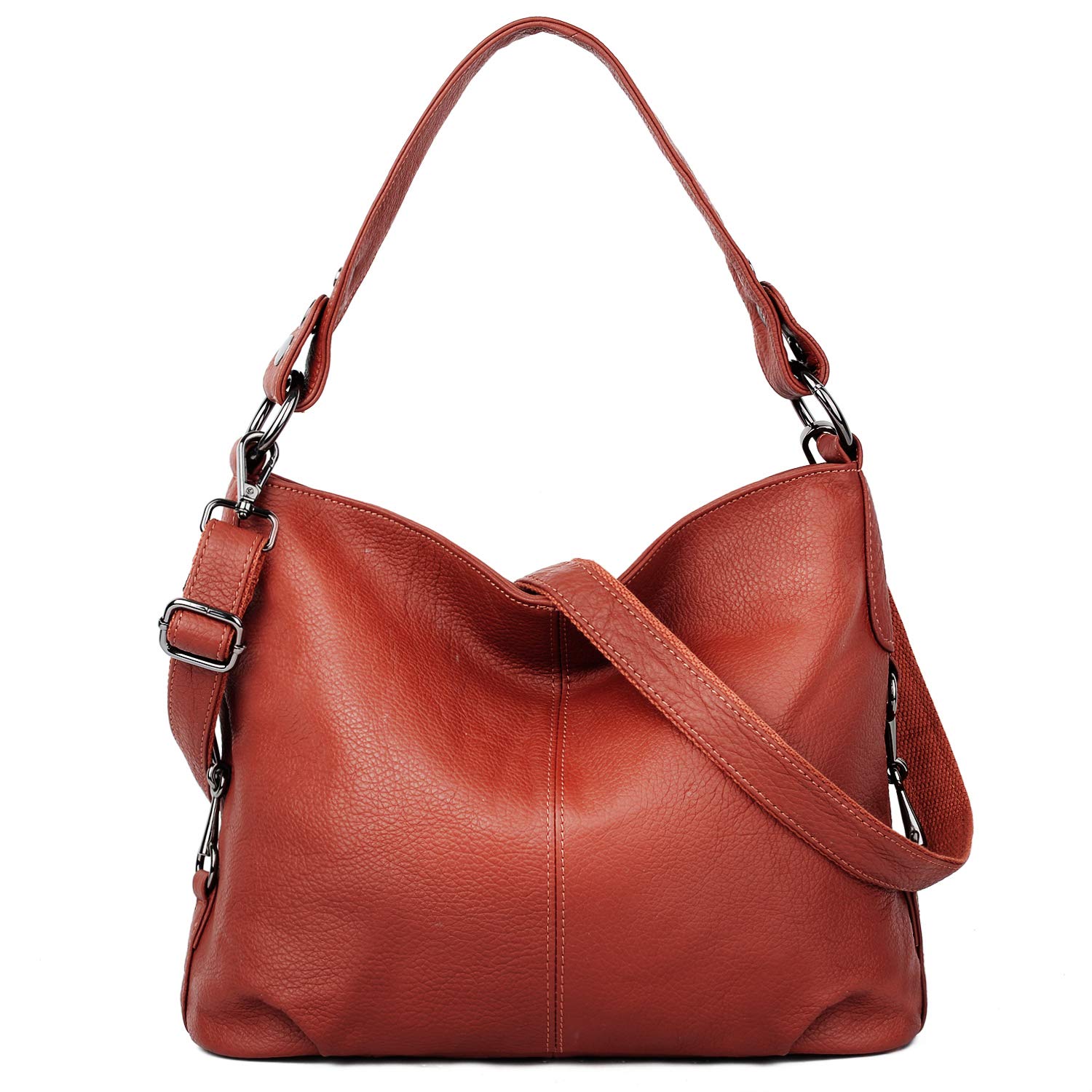 YALUXE Genuine Leather Shoulder Bag for Women - Stylish Hobo Purse & Crossbody Handbag - Perfect for Work, Travel & Everyday Use